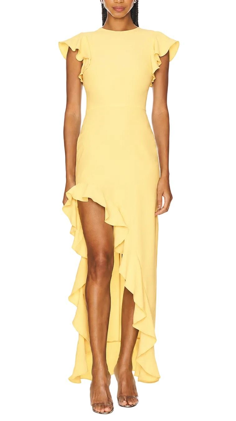 Amanda Uprichard Anarosa Dress In Yellow Size Xs $282